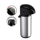 Garrafa Térmica Para Café Verona 1 Litros Aço Inox Unitermi Chá Leite Água Quente Fria Qualidade Premium Terere Chimarão