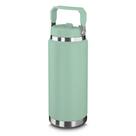 Garrafa Térmica Parede Dupla em Aço Inox Verde 900ml com Alça