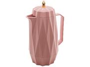 Garrafa Termica Plastico Diamond Rosa 1l 1855 Lyor