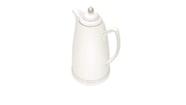 Garrafa Termica Porcelana Branca/Prata 28cm 900ml