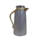 Garrafa Térmica Prata com Dourado para Café e Chá - 1L