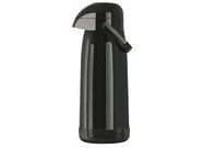 Garrafa térmica preta 1,8l magic pressão pump ampola de vidr