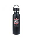 Garrafa Térmica Preta Corinthians Tampa Com Alça 500ml Oficial Garrafa Térmica Preta Corinthians Tampa Com Alça 500ml Oficial
