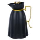Garrafa Térmica Preta Luxo 1 Litro Café Chá Botão Click Hotel Home
