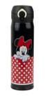 Garrafa Térmica Preta Minnie Mouse 400ml Disney