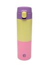 Garrafa Térmica Puket Color Block Menina com cartela Adesivos Garrafa Térmica Puket Color Block Menina com cartela Adesivos