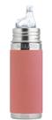 Garrafa Térmica Pura Kiki com Canudo - 260ml - Aço Inoxidável Rosa
