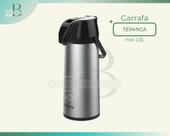 GARRAFA TERMICA QUENTE FRIO EXCLUSIVA INOX/PRETO 1L , 1,9 e 2,5L SOPRANO