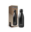 Garrafa termica quente ou frio metal neo 350ml - preto fosco - Brasfoot Presentes