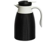 Garrafa Térmica Rattan Preta c/ Ampola de Vidro 1L 18,3x14x25 - Hauskraft