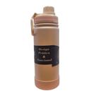 Garrafa Termica Rosa Claro Aco Inox 580ML Parede Dupla Isolamento a Vacuo 12hrs