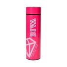 Garrafa térmica rosa com sensor de temperatura linha Diva