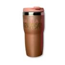 Garrafa Térmica Rose Gold Inox Vai Lá e Arrasa Copo 465ml Garrafa Térmica Rose Gold Inox Vai Lá e Arrasa Copo 465ml