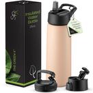 Garrafa Térmica SIPX 739 ml Aço Inoxidável Rosa
