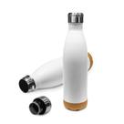 Garrafa Térmica Squeeze 560ml De Aço Inox C/ Base Cortiça Garrafa Térmica Squeeze 560ml De Aço Inox C/ Base Cortiça