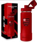 Garrafa termica sun c base silicone premium 850ml times flamengo