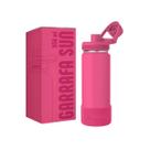 Garrafa termica sun com base silicone premium magenta 850ml