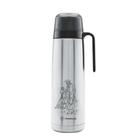 Garrafa Térmica Termolar 100% Inox R-Evolution 1L Sr. Jorge Rolha Dupla Ação - 7891023517834