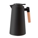 Garrafa Térmica Termometro Digital 1L Café Chá com Cabo de Madeira