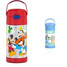 Garrafa Térmica THERMOS Mickey Mouse e Bluey 355 ml Infantil