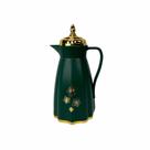 Garrafa Térmica Verde e Detalhes Dourado 700ml - 29x20cm - Resistente a Vazamentos - Design Elegante para ter Estilo e Praticidade!