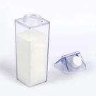 Garrafa Transparente Em Formato Caixa Leite Portátil Geladeira 500m