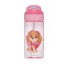 Garrafa Tritan 460 ml Canudo Silicone Patrulha Canina Skye