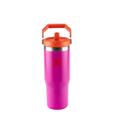 Garrafa Tumbler Térmico Flip Straw Stanley Vivid Violet 887ML