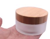 Garrafa UPSTORE, tampa ambiental de bambu, vidro fosco, 100mL
