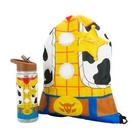 Garrafa woody toy story 450ml mochila tipo saco 30x43cm - disney