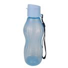 Garrafade água eco tupper 470 ml azul de freezer da tupperware
