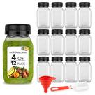 Garrafas de plástico armazenam 120 ml em sua casa para minigeladeira (pacote com 12)