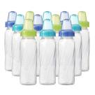 Garrafas de plástico transparente Evenflo Feeding Classic de 240 ml (pacote com 12)