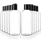 Garrafas de plástico Youngever 8oz/240ml com tampa de disco x10 Clear