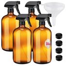 Garrafas de spray kitchenentoolz Amber Glass 1L com funil x4