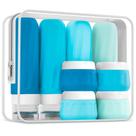Garrafas de viagem Mrsdry 90 ml de silicone, pacote com 10 unidades com bolsa transparente