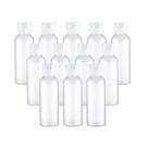 Garrafas de viagem TANCANO Plastic 100 ml transparentes com tampa dobrável x12 Garrafas de viagem TANCANO Plastic 100 ml transparentes com tampa dobrável x12
