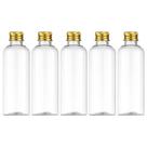 Garrafas de viagem Tekson 100mL (5 unidades) recarregáveis com tampa de rosca
