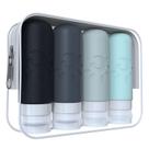 Garrafas de viagem Zafit 90ml para produtos de higiene pessoal, 4 unidades aprovadas pela TSA