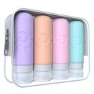 Garrafas de viagem Zafit 90ml para produtos de higiene pessoal, 4 unidades aprovadas pela TSA