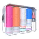 Garrafas de viagem Zafit, pacote com 18 unidades de silicone, aprovadas pela TSA