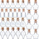 Garrafas de vidro Patelai Mini 2mL com rolhas de cortiça 50 unidades Garrafas de vidro Patelai Mini 2mL com rolhas de cortiça 50 unidades