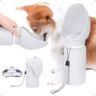 Garrafinha Bebedouro Portátil Silicone Dobrável para Cães Passeio Pet Gato Cachorro Multifuncional Comedouro Água Ração