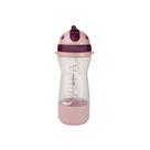 Garrafinha Com Canudo E Porta Biscoito 380ml Rosa Clingo Garrafinha Com Canudo E Porta Biscoito 380ml Rosa Clingo