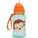 Garrafinha com Canudo Macaco 350ml - Buba