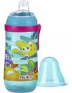 Garrafinha Copo Transição Bico Silicone Infantil menina 360ml Nuby