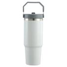 Garrafinha De Agua Escolar Infantil Com Canudo 900ml INOX