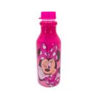 Garrafinha de agua infantil Minnie Rosa 500ml Plasutil
