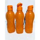 Garrafinha de Água Tupperware Laranja com Glitter de 500 ml