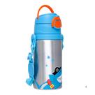 Garrafinha De Alumínio Com Canudo Silicone e Alça Buba Aventuras Pirata Sereia - NOVO